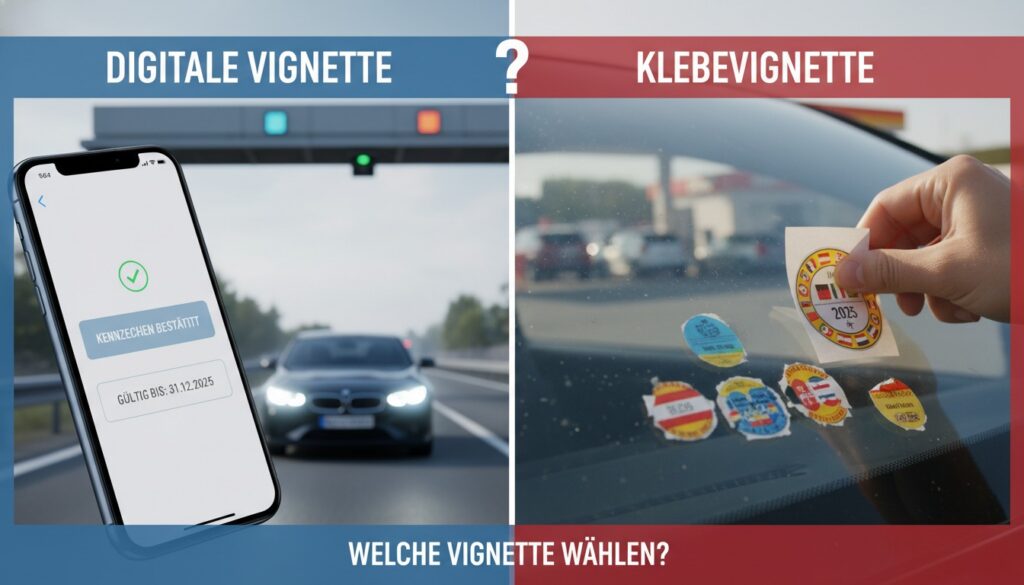 Digitale Vignette oder Klebevignette? Ein detaillierter Vergleich für Autofahrer