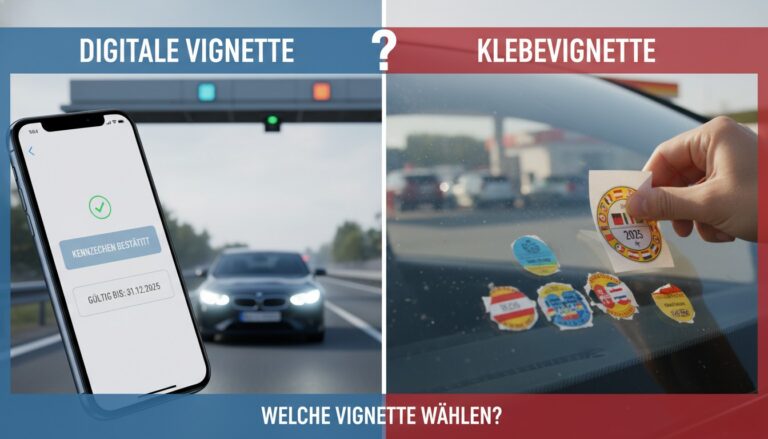 Digitale Vignette oder Klebevignette? Ein detaillierter Vergleich für Autofahrer